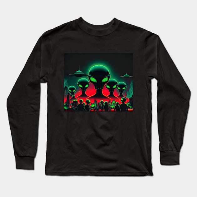 Alien Invasion Vol. 3 Long Sleeve T-Shirt by JoeBurgett